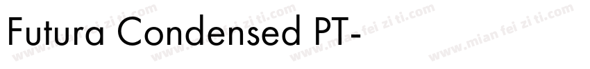 Futura Condensed PT字体转换